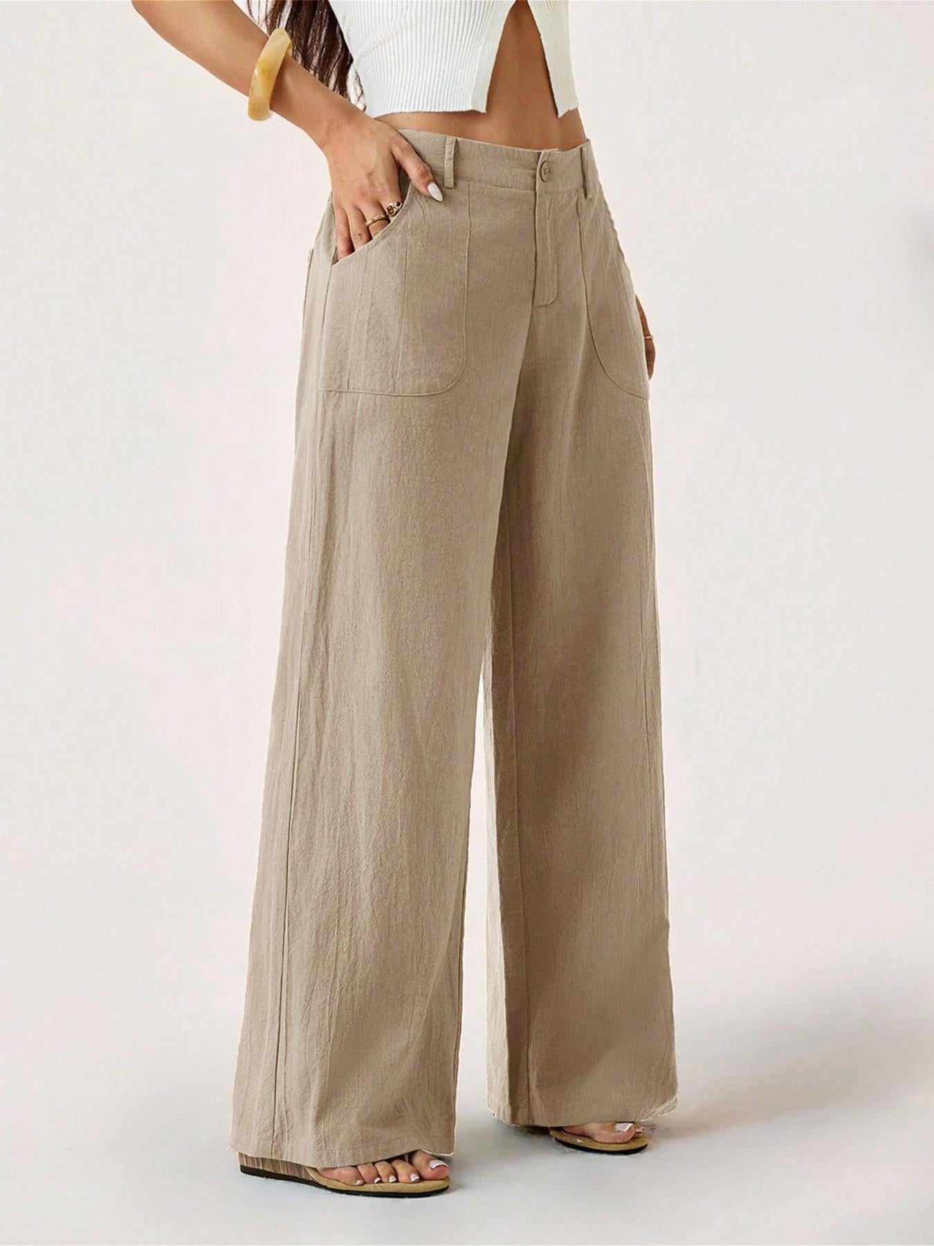 🔥2026 NEW SALES👖Women's Summer Classical Cotton-Linen Lightweight Palazzo Pants