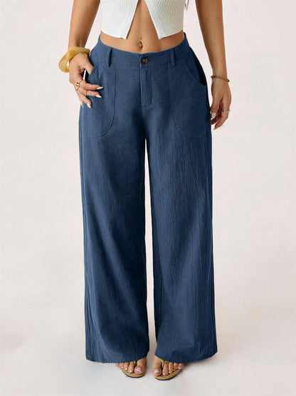 🔥2026 NEW SALES👖Women's Summer Classical Cotton-Linen Lightweight Palazzo Pants