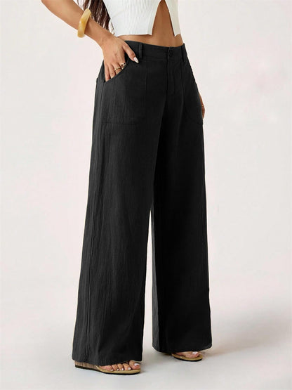 🔥2026 NEW SALES👖Women's Summer Classical Cotton-Linen Lightweight Palazzo Pants