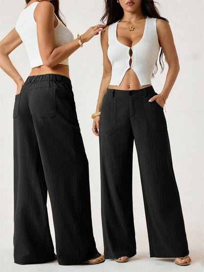 🔥2026 NEW SALES👖Women's Summer Classical Cotton-Linen Lightweight Palazzo Pants