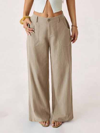 🔥2026 NEW SALES👖Women's Summer Classical Cotton-Linen Lightweight Palazzo Pants