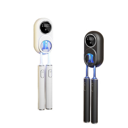 UV Toothbrush Holder with Sanitizer – Heat Drying, Smart Sensor Lid, 60-Day Battery, Wall Mount