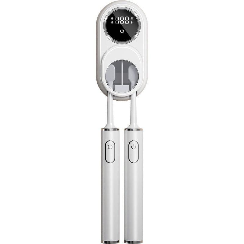 UV Toothbrush Holder with Sanitizer – Heat Drying, Smart Sensor Lid, 60-Day Battery, Wall Mount